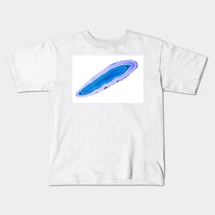 Blue agate slice mineral Kids T-Shirt